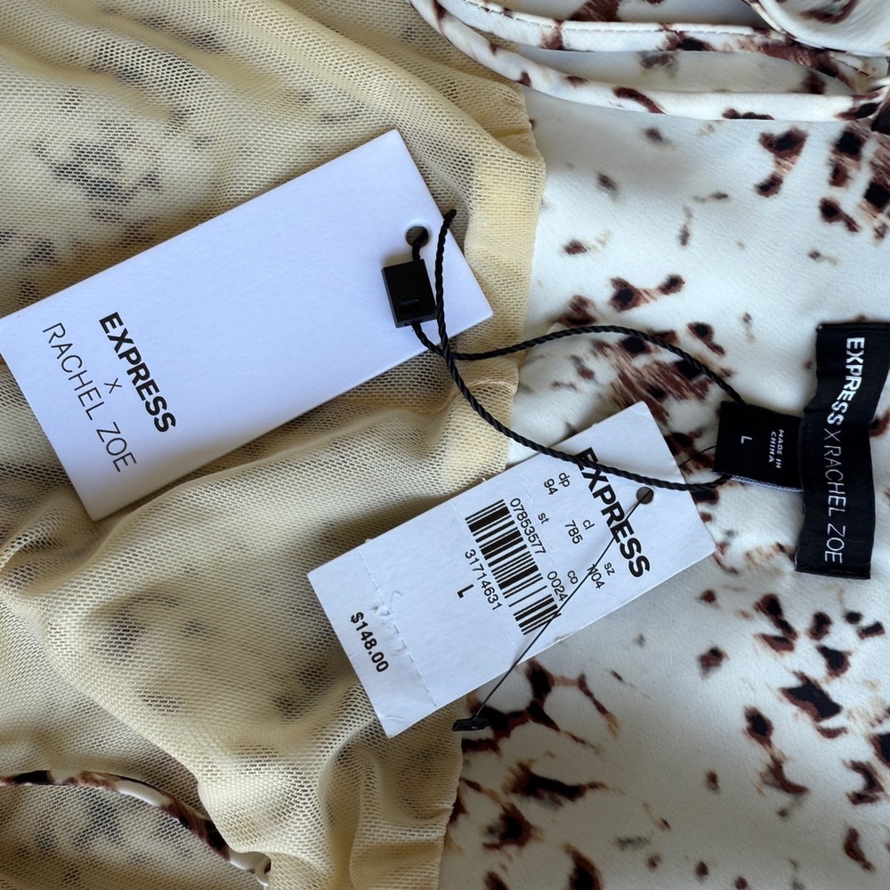 Express x Rachel Zoe Satin Cowl Neck Slip Dress – Size L – NWT - Picture 5 of 6